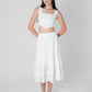 Lacie Sleeveless Crop Top (White)