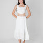 Lacie Sleeveless Crop Top (White)