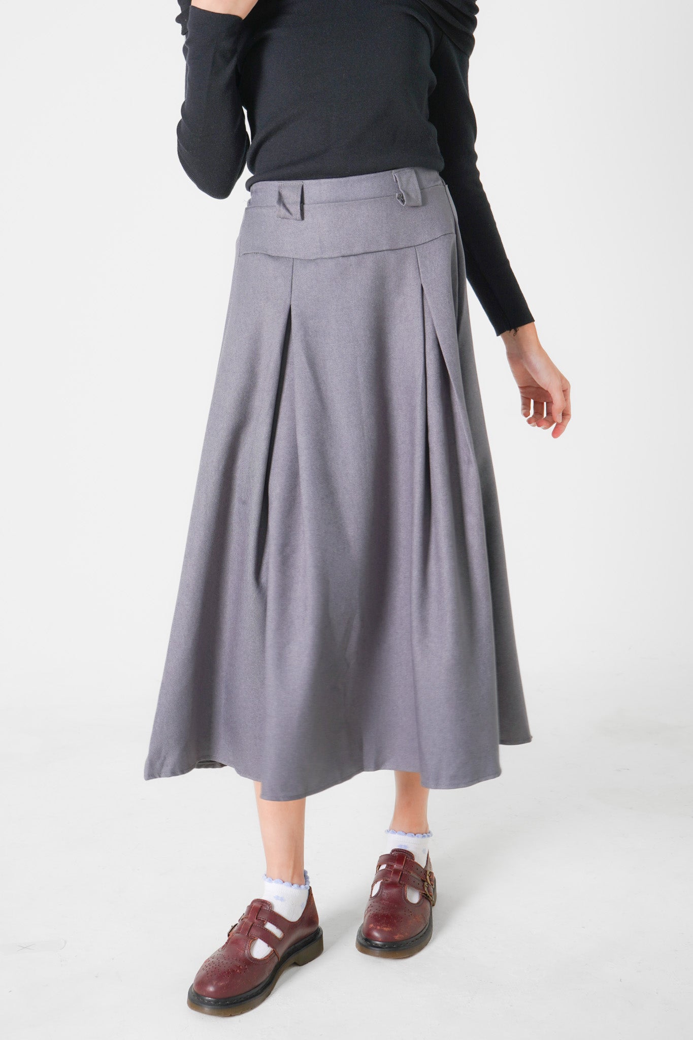 Avril Maxi Skirt (Grey)