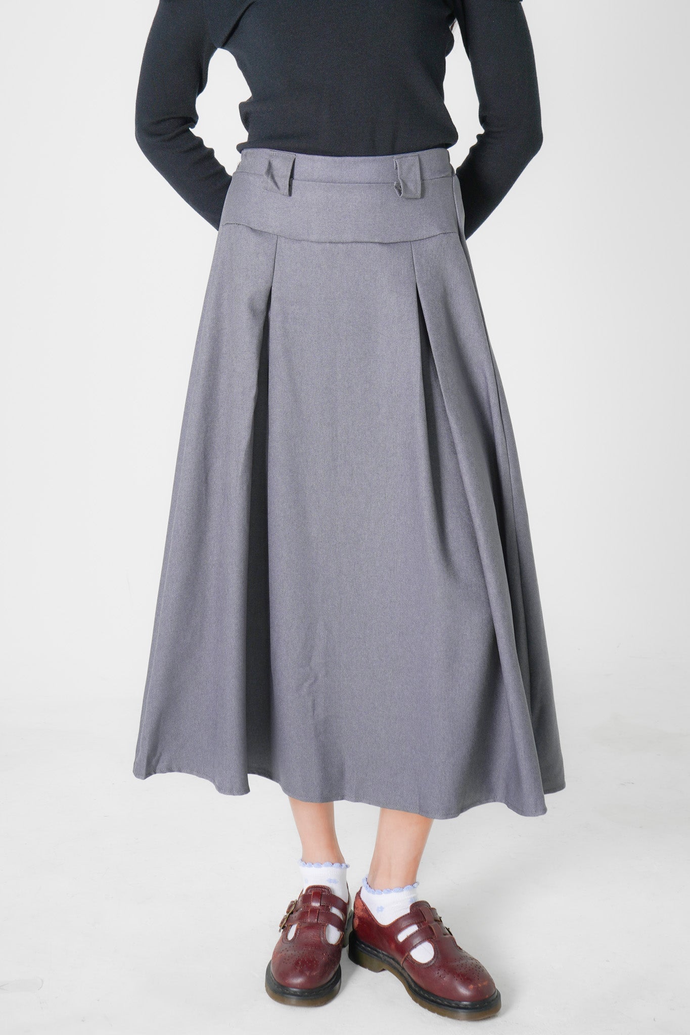 Avril Maxi Skirt (Grey)