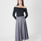 Avril Maxi Skirt (Grey)