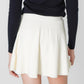 Gracie Pleated Mini Skirt (White)