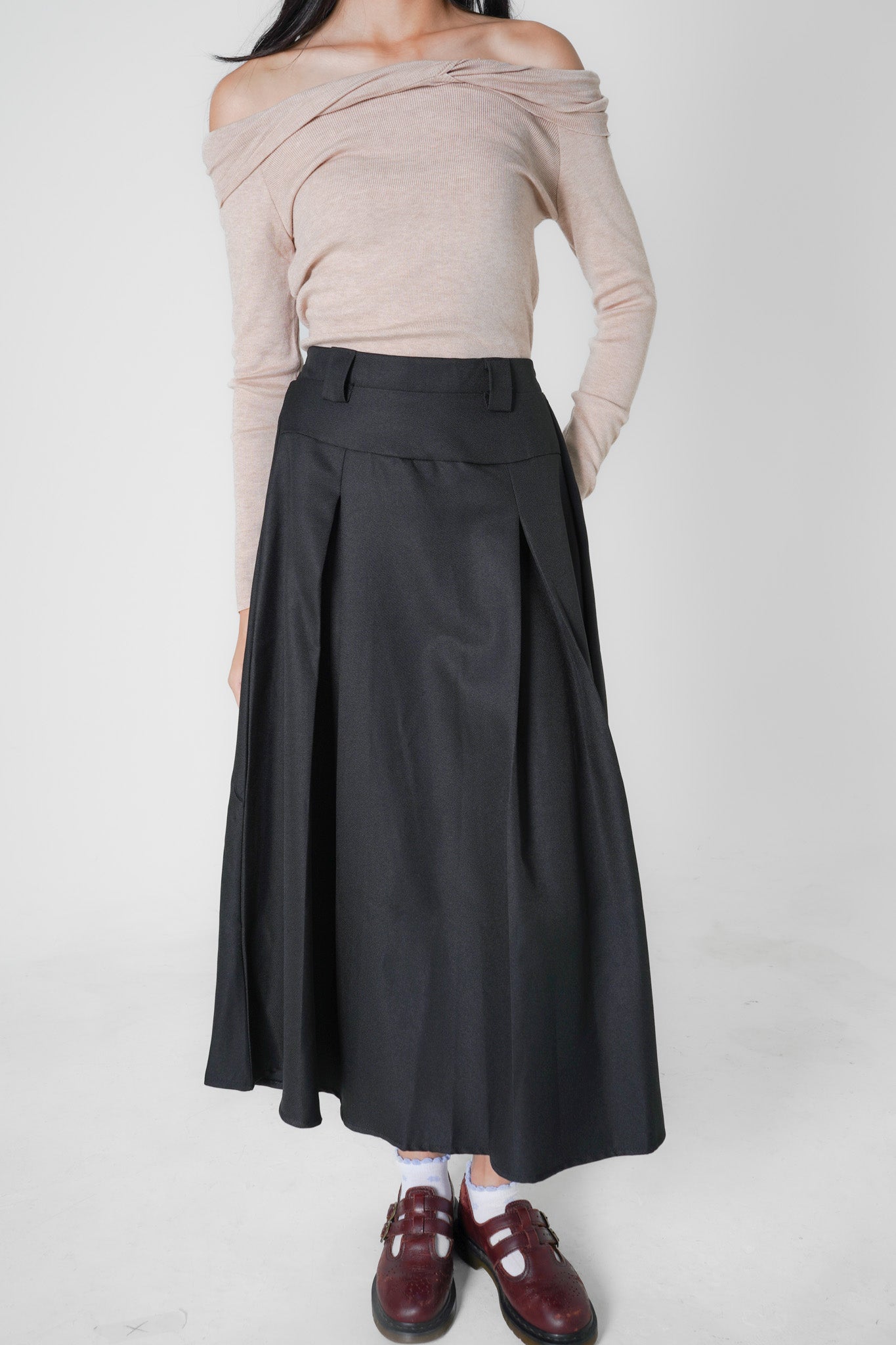 Avril Maxi Skirt (Black)