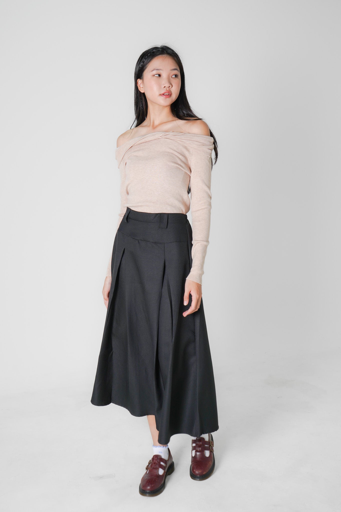 Avril Maxi Skirt (Black)