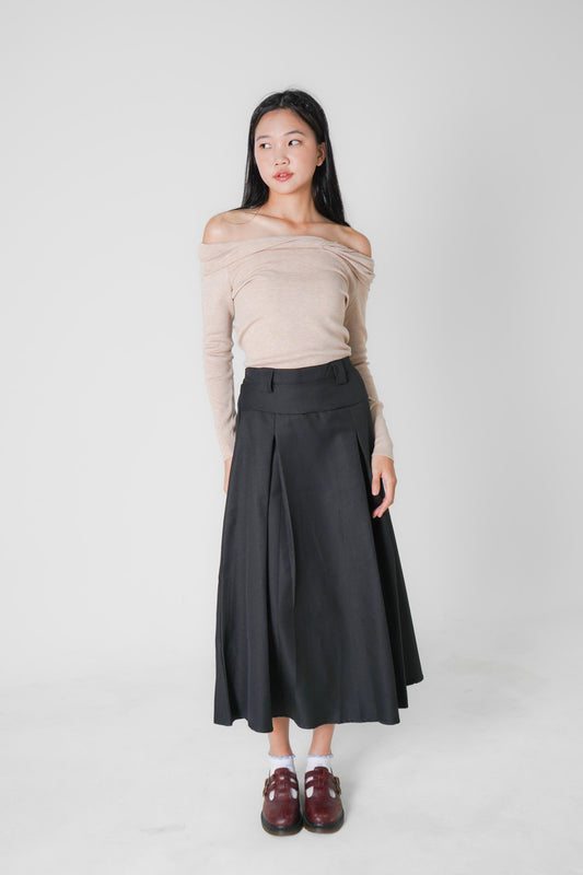 Avril Maxi Skirt (Black)