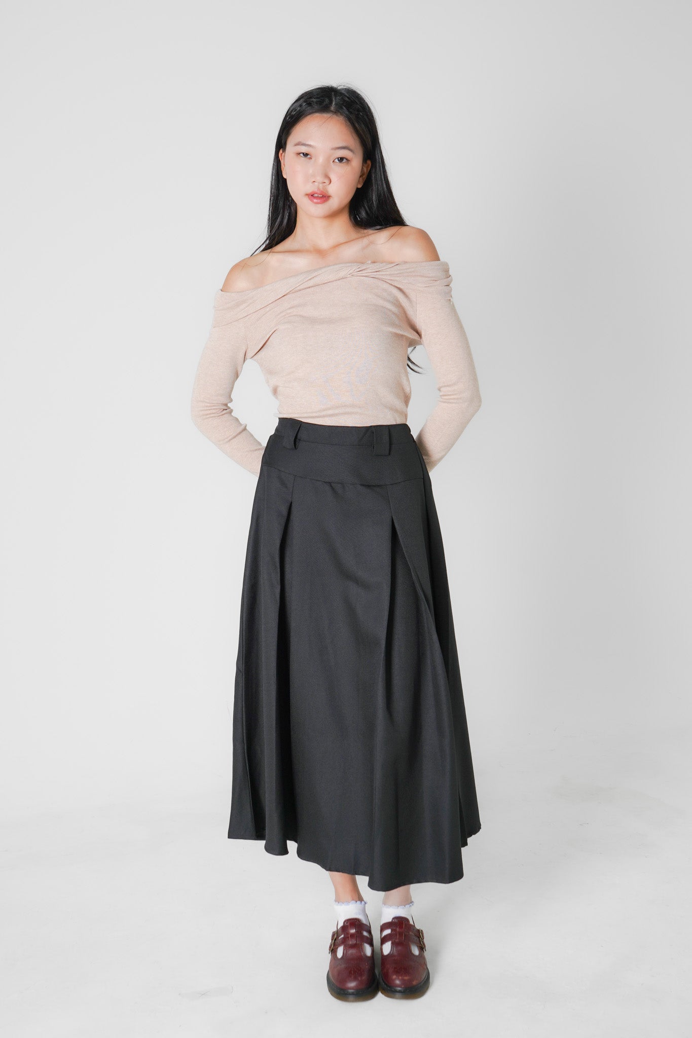 Avril Maxi Skirt (Black)