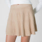 Gracie Pleated Mini Skirt (Khaki)