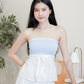 Demi Eyelet Lace Tube Top (Pastel Blue)