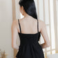 Zia Longline Top (with removable straps) (Black)