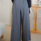 Zia Pintuck Wide Leg Pants (Grey)