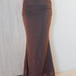 Ning Mesh Mermaid Skirt (Brown)