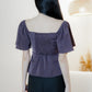 Aria Flutter Sweetheart Top (Plum)