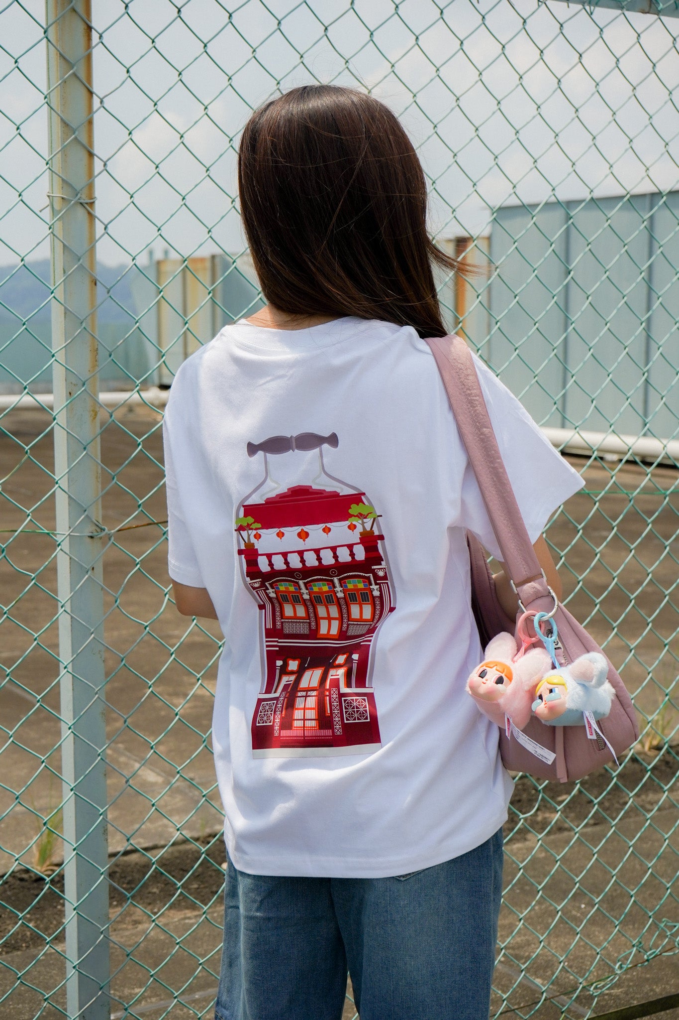 [SG 60] nonome.sg SG60 oversized t-shirt (white)
