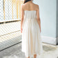 Sophia Tube Gathered Dress (Cream)