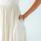 Sophia Tube Gathered Dress (Cream)