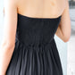 Sophia Tube Gathered Dress (Black)