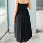 Sophia Tube Gathered Dress (Black)