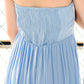 Sophia Tube Gathered Dress (Pastel Blue)