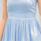Sophia Tube Gathered Dress (Pastel Blue)