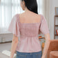 Aria Flutter Sweetheart Top (Pastel Pink)
