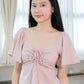 Aria Flutter Sweetheart Top (Pastel Pink)