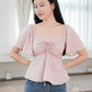 Aria Flutter Sweetheart Top (Pastel Pink)