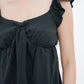 Ivy Flutter Longline Top (Black)