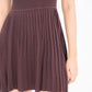 Jordyn Pleated Knit Dress (Mocha)