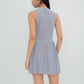 Jordyn Pleated Knit Dress (Grey)