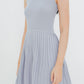 Jordyn Pleated Knit Dress (Grey)