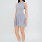 Jordyn Pleated Knit Dress (Grey)