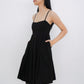 Ember Box Pleat Dress (Black)