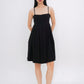 Ember Box Pleat Dress (Black)