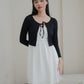 Ayla Tie Front Cardigan (Black)