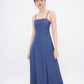 Selvie Low-back Midaxi Dress (Denim Blue)