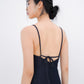 Selvie Low-back Midaxi Dress (Dark Denim)