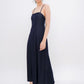 Selvie Low-back Midaxi Dress (Dark Denim)