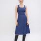 Jean Midi Panelled Dress (Denim Blue)