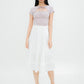 Mei Tie Neck Ruched Top (Dusty Lilac)