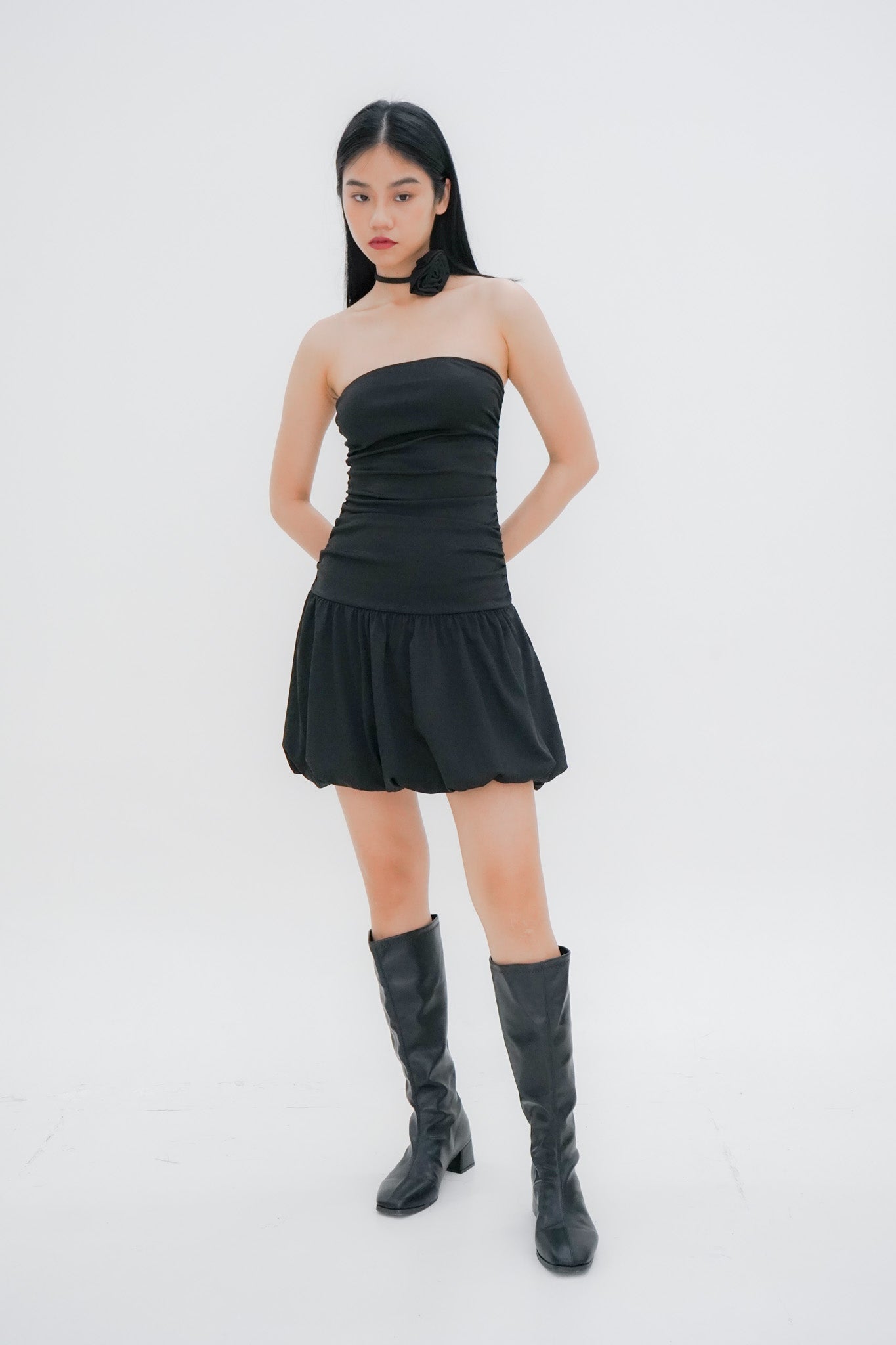 Caro mini tube dress (Black)