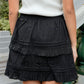 Zenta A-line Mini Skirt (Black)