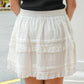 Zenta A-line Mini Skirt (White)