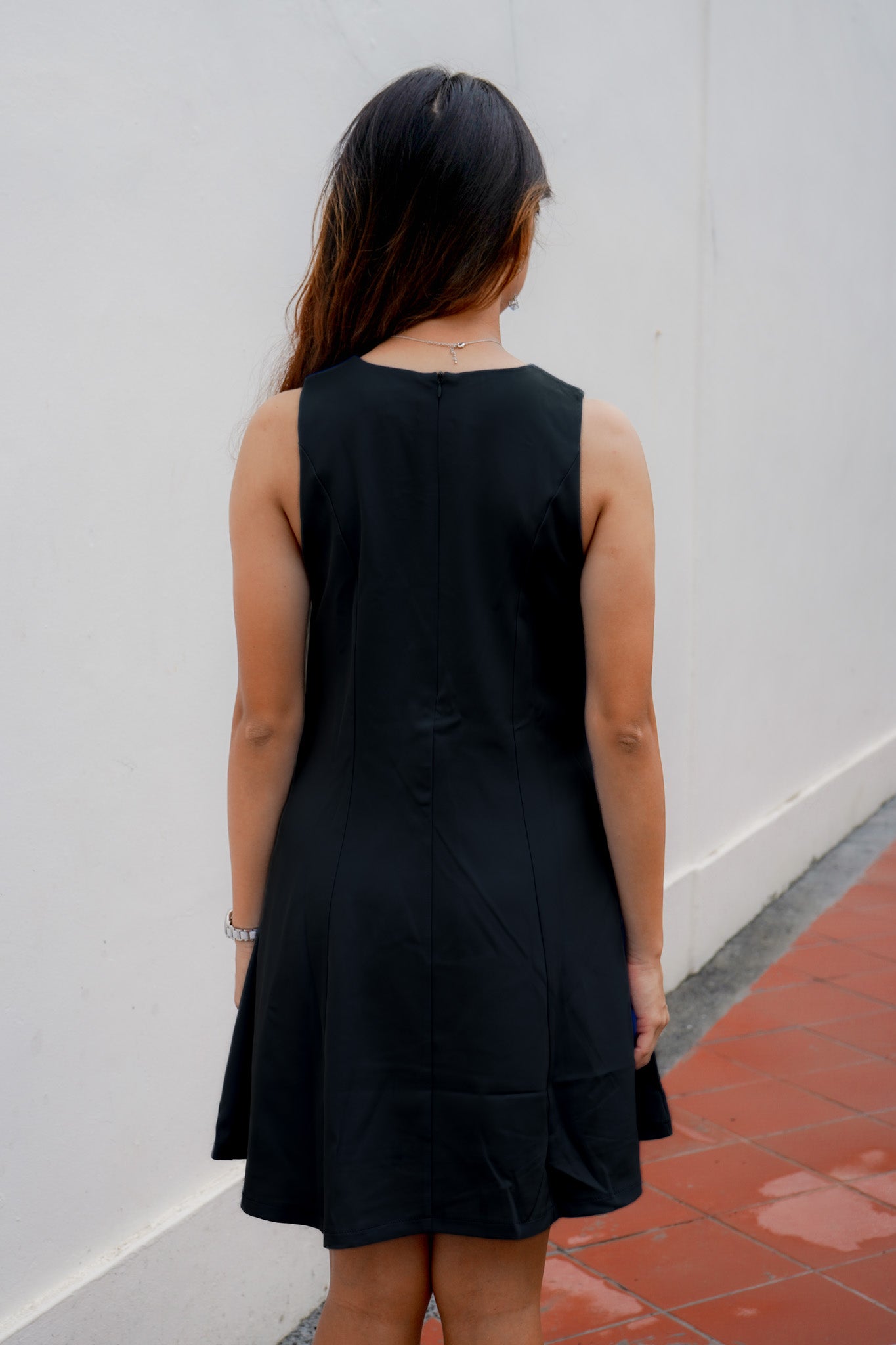 Charlotte Simple Sleeveless Swing Dress