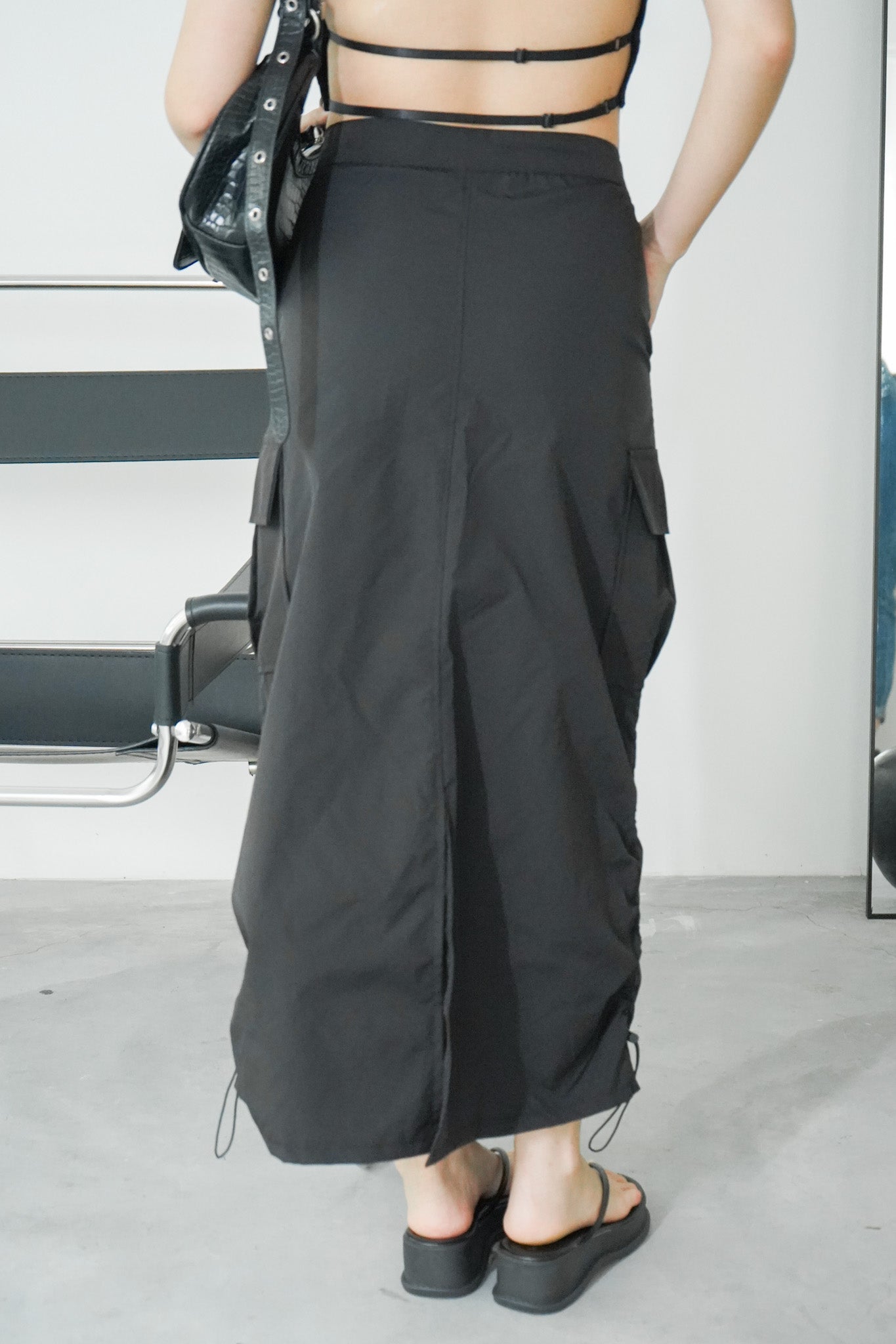 Leith Cargo Skirt (Black)