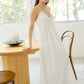 Cora V-neck Sleeveless Dress (White)