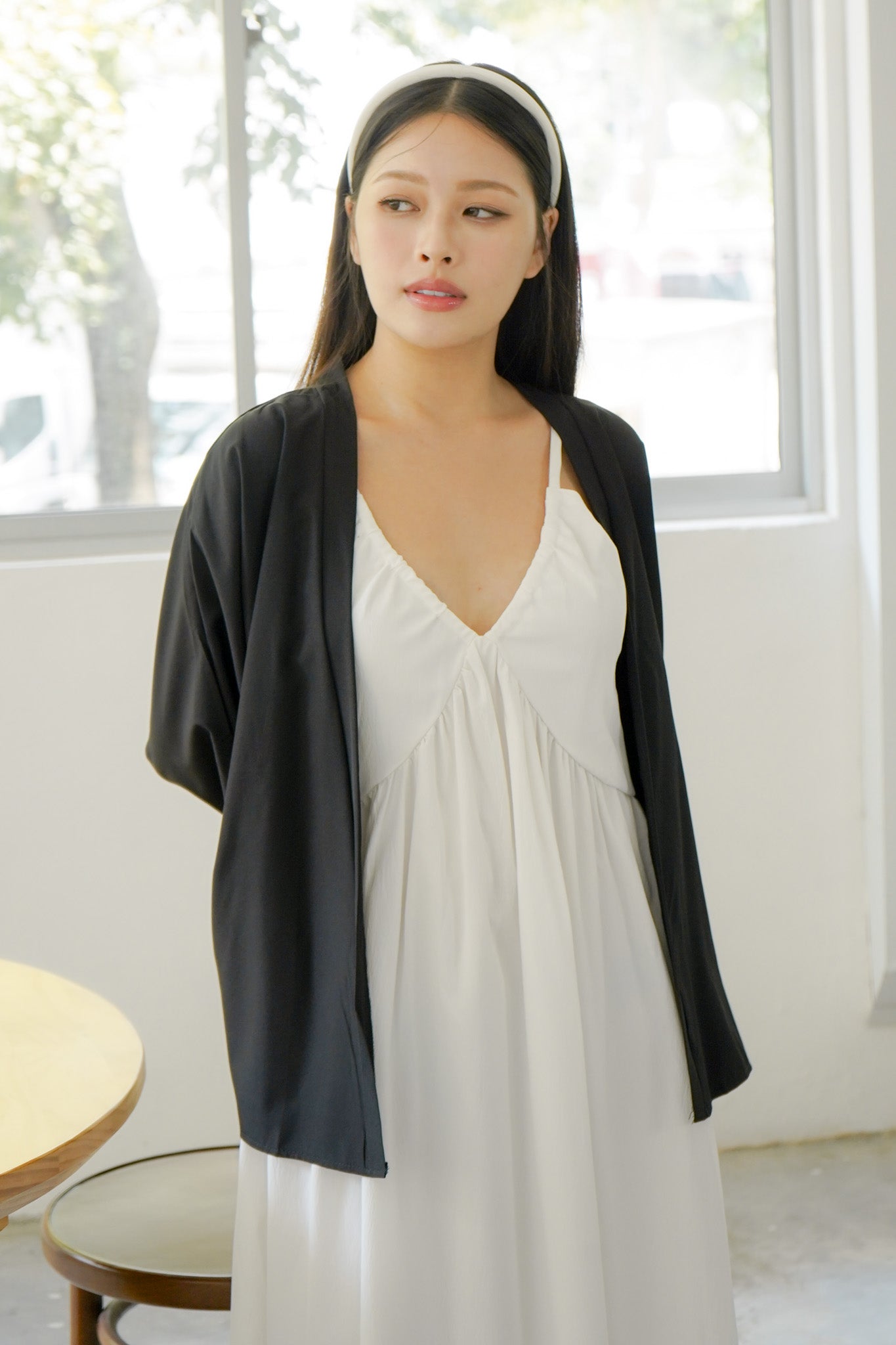 Aiko kimono cardigan (Black)