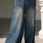 Blake 2 way vintage wash denim jeans (with/without straps)