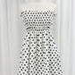 Chantel 2 way polka dot tube/ skirt (cream)