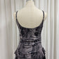 Quinn watercolour longline top (Grey)