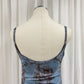 Quinn watercolour longline top (Blue)